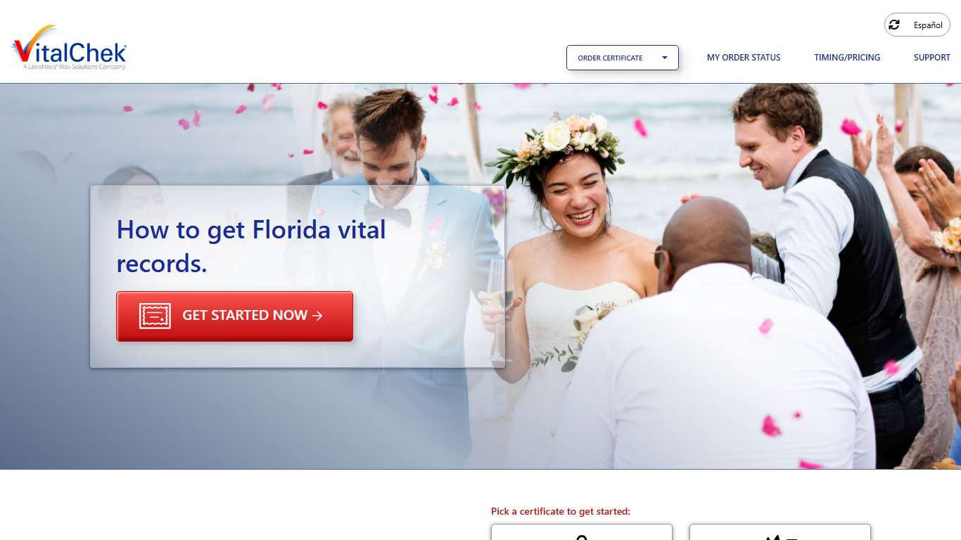 Florida (FL) Marriage Certificates | Marriage Records - VitalChek