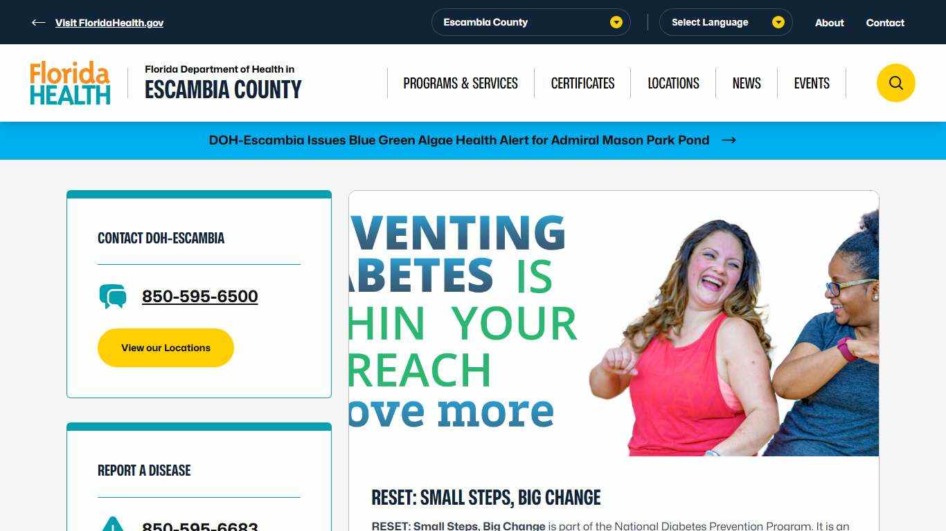 Home - Florida Department of Health in Escambia County